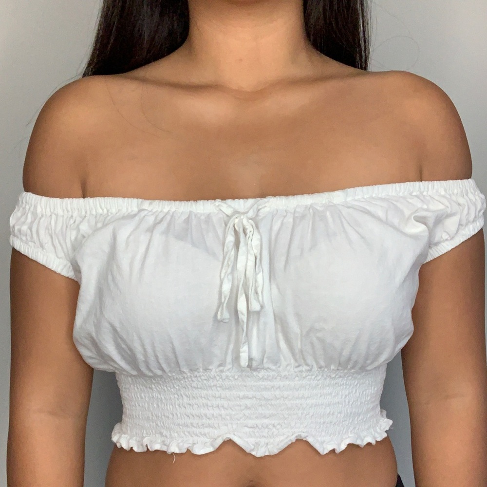 Off the Shoulder Crop Top